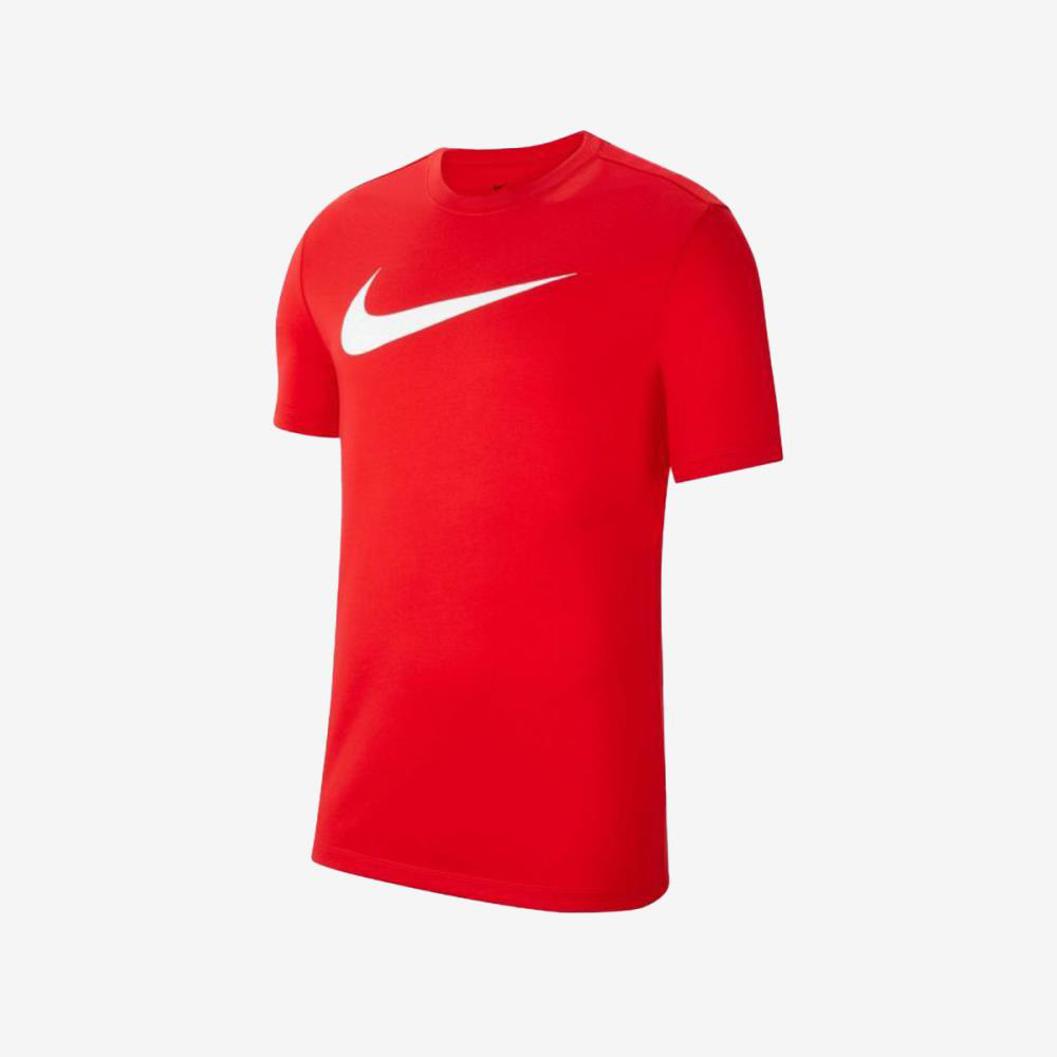 Nike T-shirt groot logo kids rood
