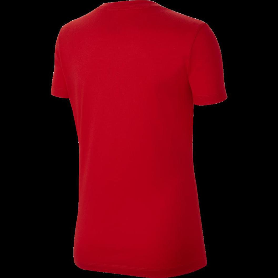 Nike T-shirt groot logo dames rood